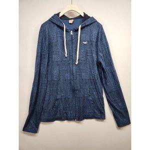 Hollister Mens Blue Hoodie Size Medium